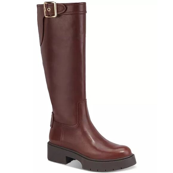 Coach Women's Lilli Buckled Strap Block Heel Riding Boots Size US 5.5B/ EUR 36 - Picture 3 of 7